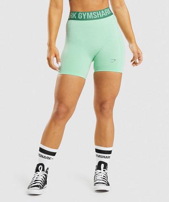 Szorty Damskie Gymshark Flex Zielone | PL 2428NWY